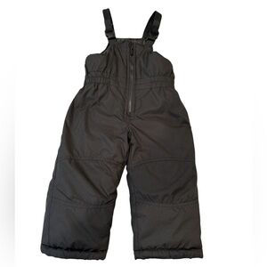 Carter's Unisex Toddler Black Snow Bib One Piece 2T